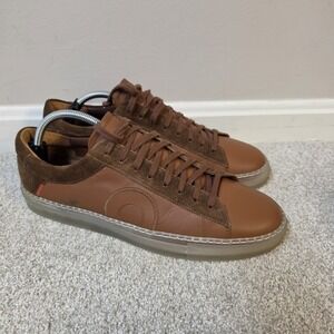 Oliver Cabell Low 1 Lion Ghost Men's Leather Suede Shoes Brown Size 11 Italy